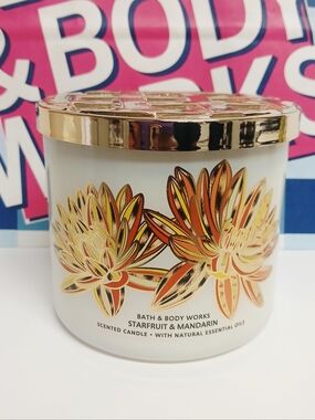 Bath and Body Works Starfruit & Mandarin Three Wick Candle